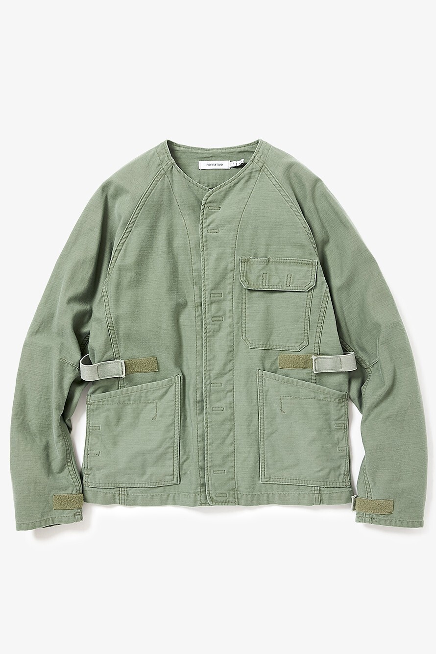 nonnative GARDENER JACKET COTTON BACK SATIN OVERDYED VW