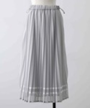 MUVEIL WORK メッシュプリーツスカート
