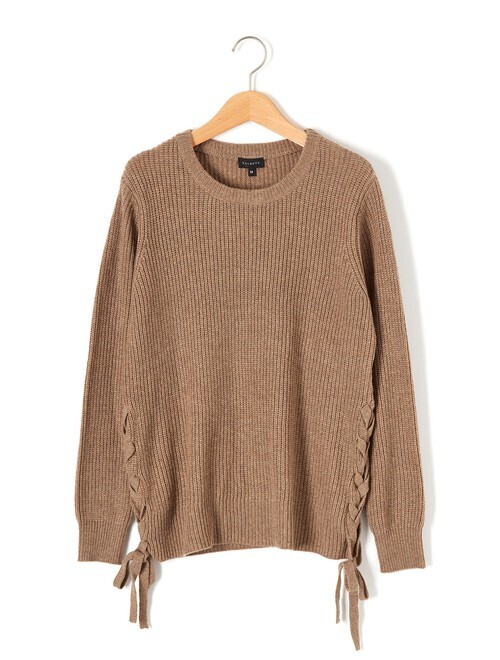 TALBOTS サイドレースアップ片畔プルオーバー
