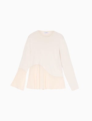 MAX & Co. ファブリックフリル ニット