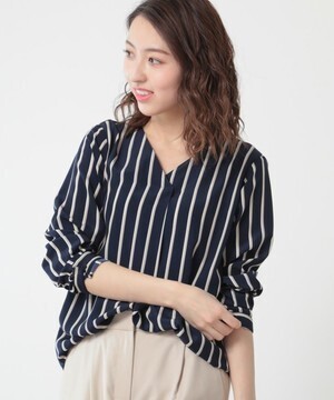 N.(N. Natural Beauty Basic) タックプリーツブラウス