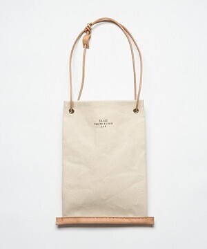 20/80 CANVAS #6 DRAWSTRING BAG WITH LEATHER STRAP
