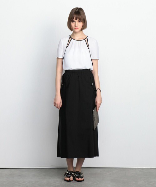 A/X ARMANI EXCHANGE サイドポケット　ミモレ丈スカート