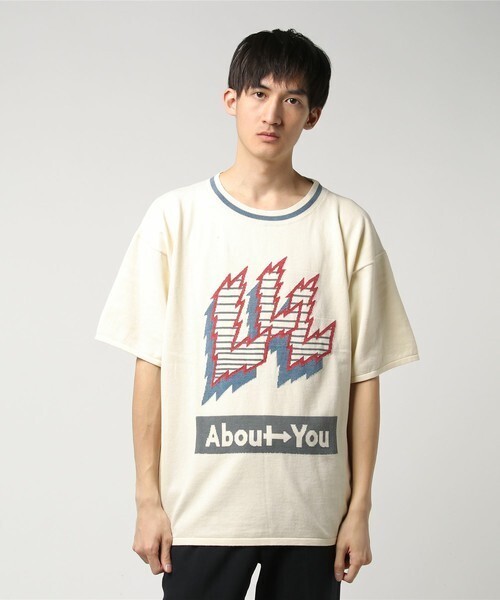Iroquois L-MARK コットン ニットＴ
