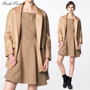 Black Mouton ミルドストライプワンピース