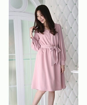 PATTERN fiona スタンド衿ワンピース