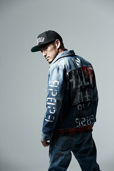 ZEPHYREN DENIM JKT HARD-WASHxInhale-the-black