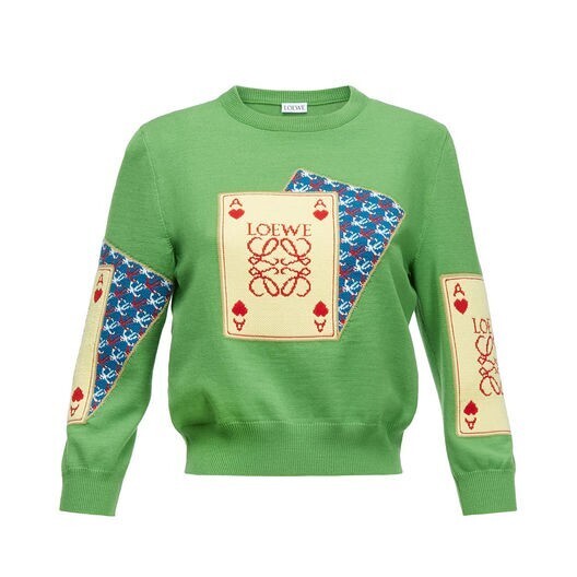 LOEWE Playing Card Jacquard Sweater
