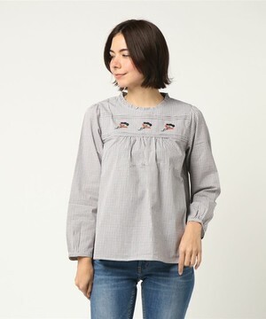 POU DOU DOU 前ヨーク刺繍入りブラウス