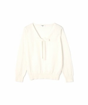 NATURAL BEAUTY BASIC ハイゲージボウタイニット