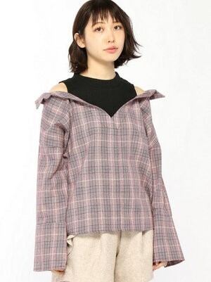 CECIL McBEE 抜き襟シャツ