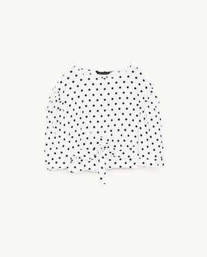 ZARA ドット柄トップス
