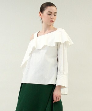 RACEA アシンメトリーフリルブラウス | すべての商品 | RACEA ONLINE STORE ラシア公式通販サイト