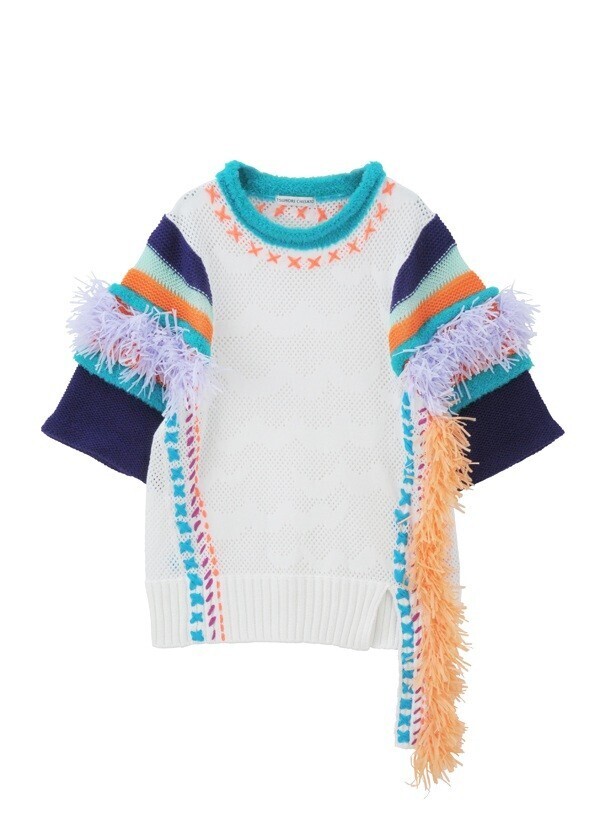 TSUMORI CHISATO ステッチレースニット