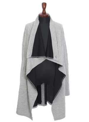 kiryuyrik Twist Jersey Wrap Flare Cardigan