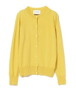 Ray BEAMS 14G ベーシック クルー カーディガン