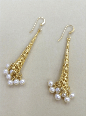 MIQUILA 【MQ503】MIQUILA / 淡水パールコーンピアス