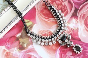 Emiko Watanabe collection ビジューモノトーンネックレスN1085