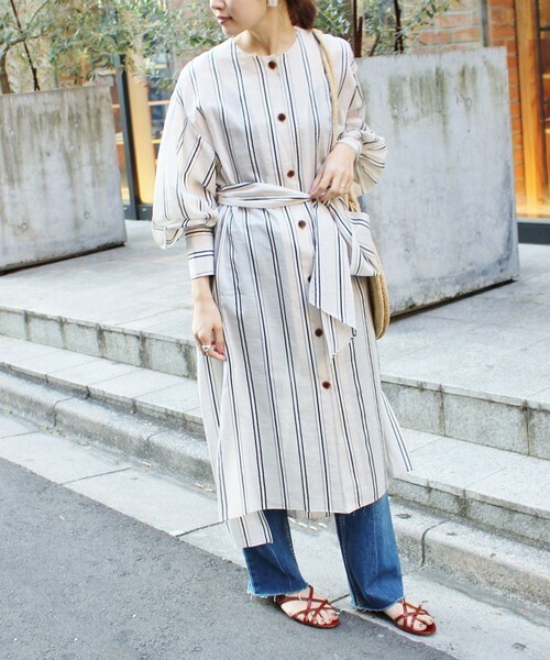 IENA CURRENTAGE 別注シャツドレス◆
