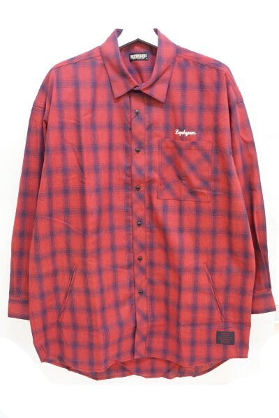 Zephyren BIG SHIRT L/S -Resolve- RED CHECK