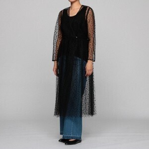 MUVEIL ドットチュールコート