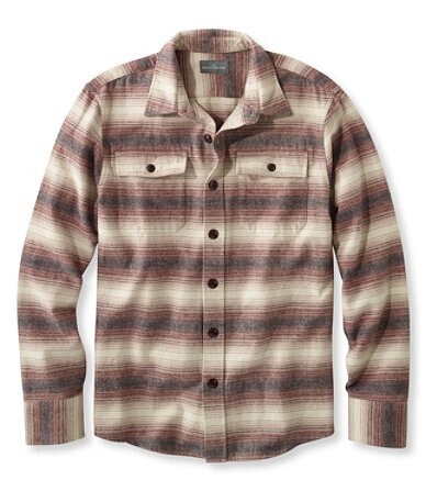 L.L.Bean シグネチャー・1933 シャミー・クロス・シャツ、スリム・フィット　ストライプ