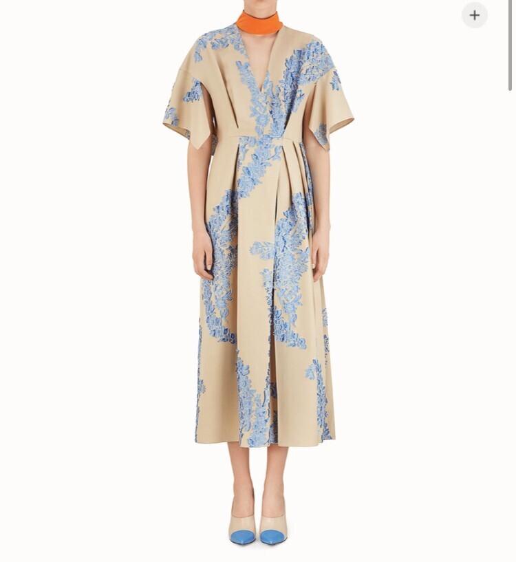 FENDI マルチカラーシルク ドレス