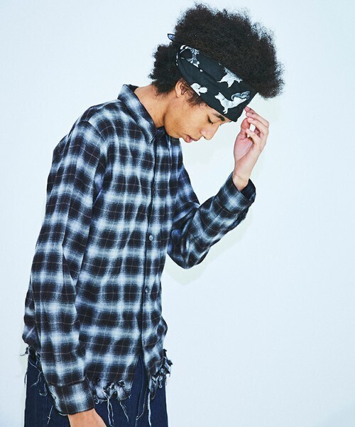 AlexanderLeeChang 2018春 FRINGE CHECK SHIRTS