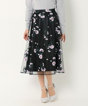 MISCH MASCH チュール刺繍スカート