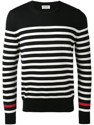 SAINT LAURENT PARIS ボーダー柄 セーター