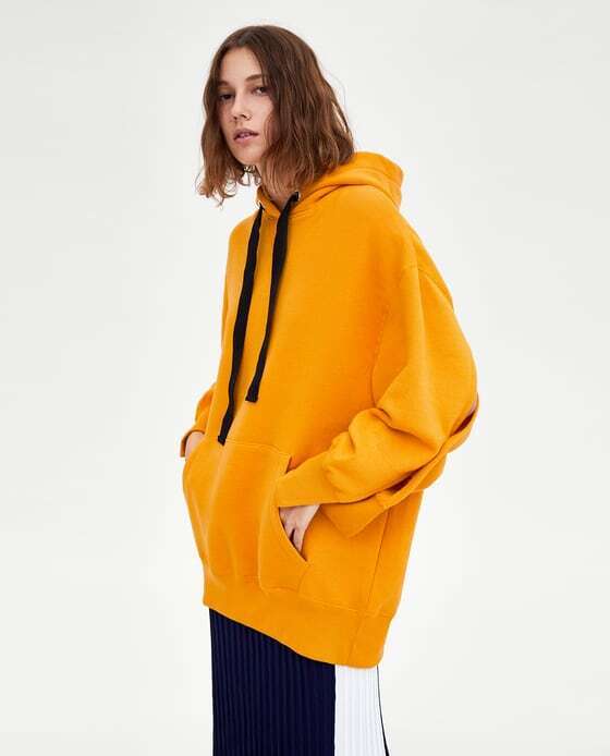ZARA フード付きスウェットシャツ