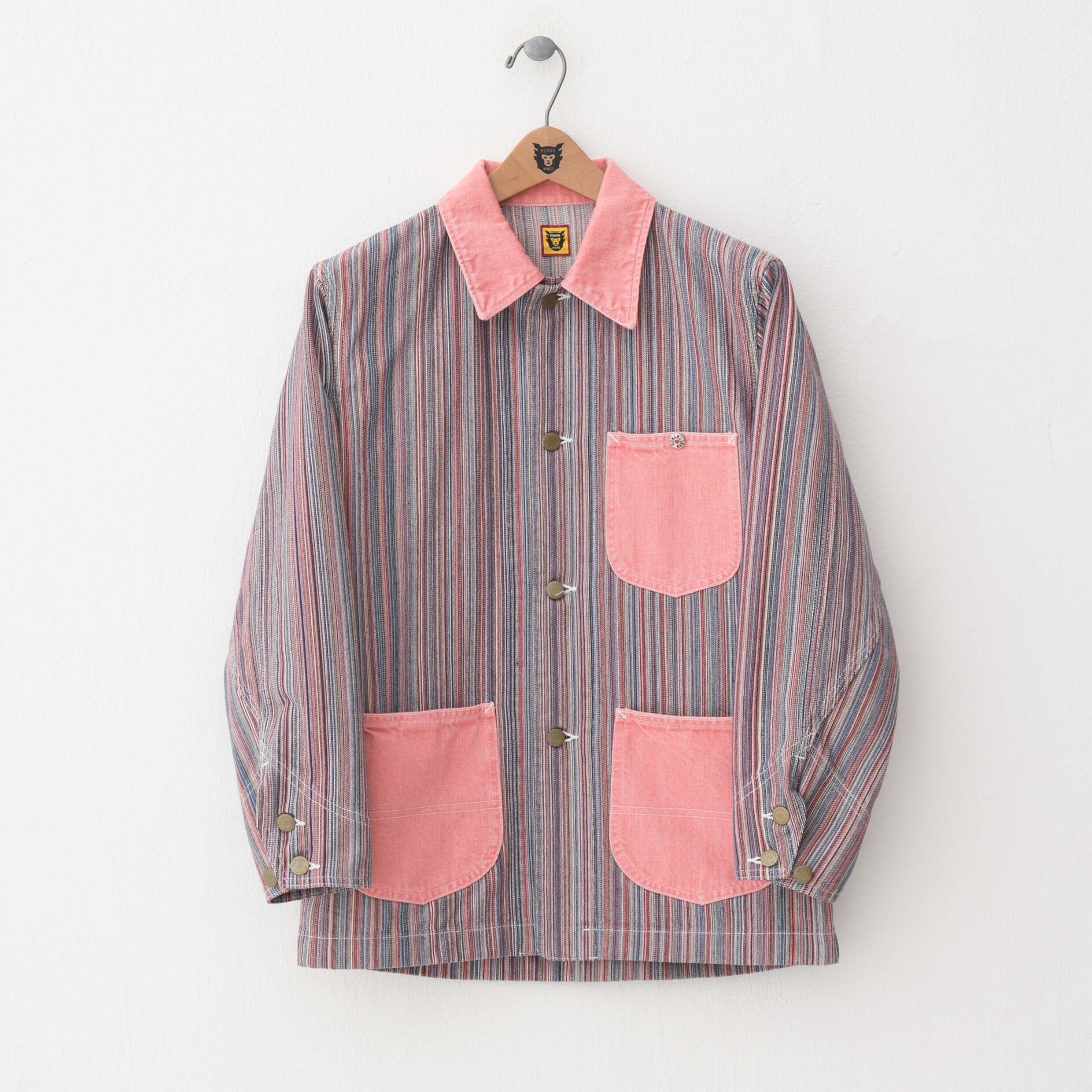 HUMAN MADE MULTI-STRIPE COVERALL