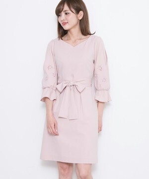 PROPORTION BODY DRESSING カットワークスリーブワンピース