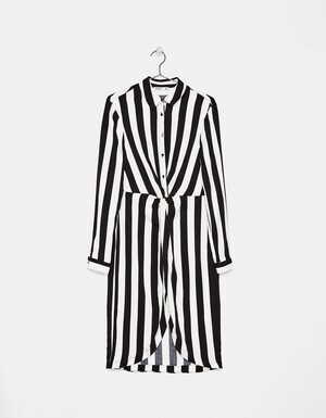 Bershka ストライプ柄シャツドレス