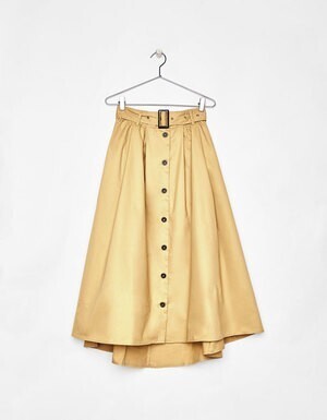 Bershka コットンマキシスカート
