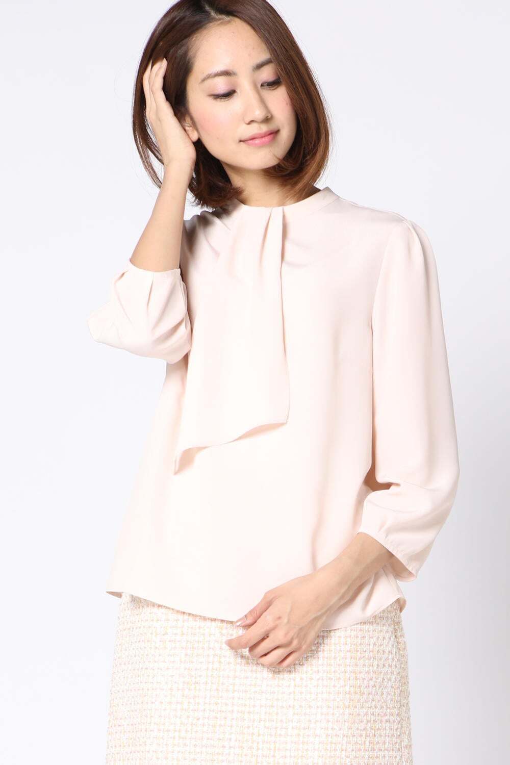 ketty チリメンデシンボウタイブラウス