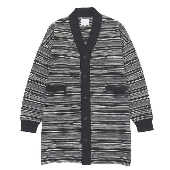 VICTIM LONG BORDER CARDIGAN