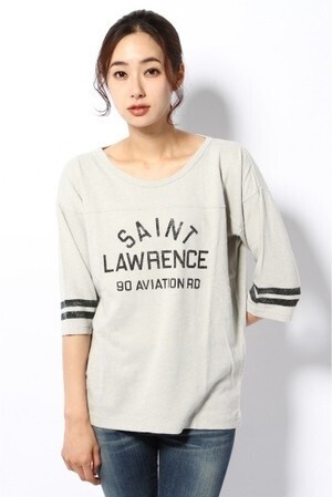 JOURNAL STANDARD ラミーコットンラインPRINT 5S-TEE