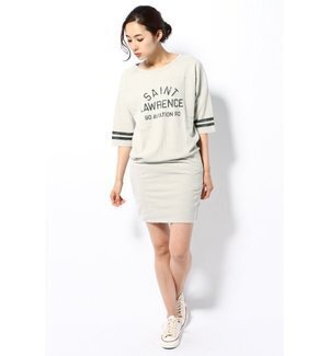 JOURNAL STANDARD ラミーコットンラインPRINT キリカエワンピース