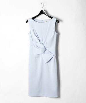 GRACE CONTINENTAL サテンクロスドレープワンピース
