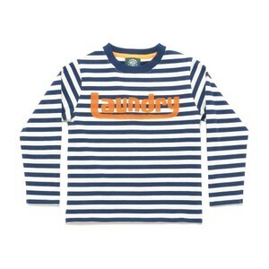 Laundry ボーダーロゴ長袖Tシャツ