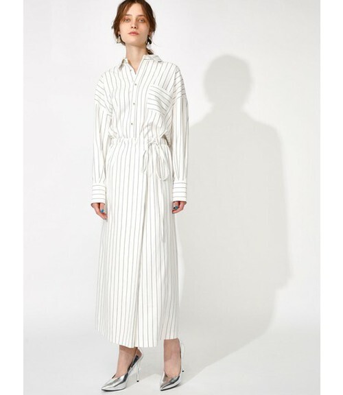 moussy STRIPED LONG SKIRT