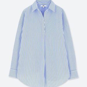 UNIQLO エクストラファインコットンストライプシャツ（長袖）