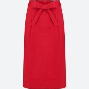 UNIQLO ハイウエストベルテッドナロースカート