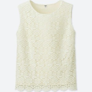 UNIQLO レースノースリーブT