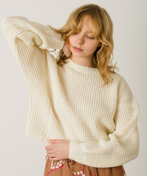 Banner Barrett VOLUME WAFFLE KNIT PULLOVER　/　ワッフルニットPO