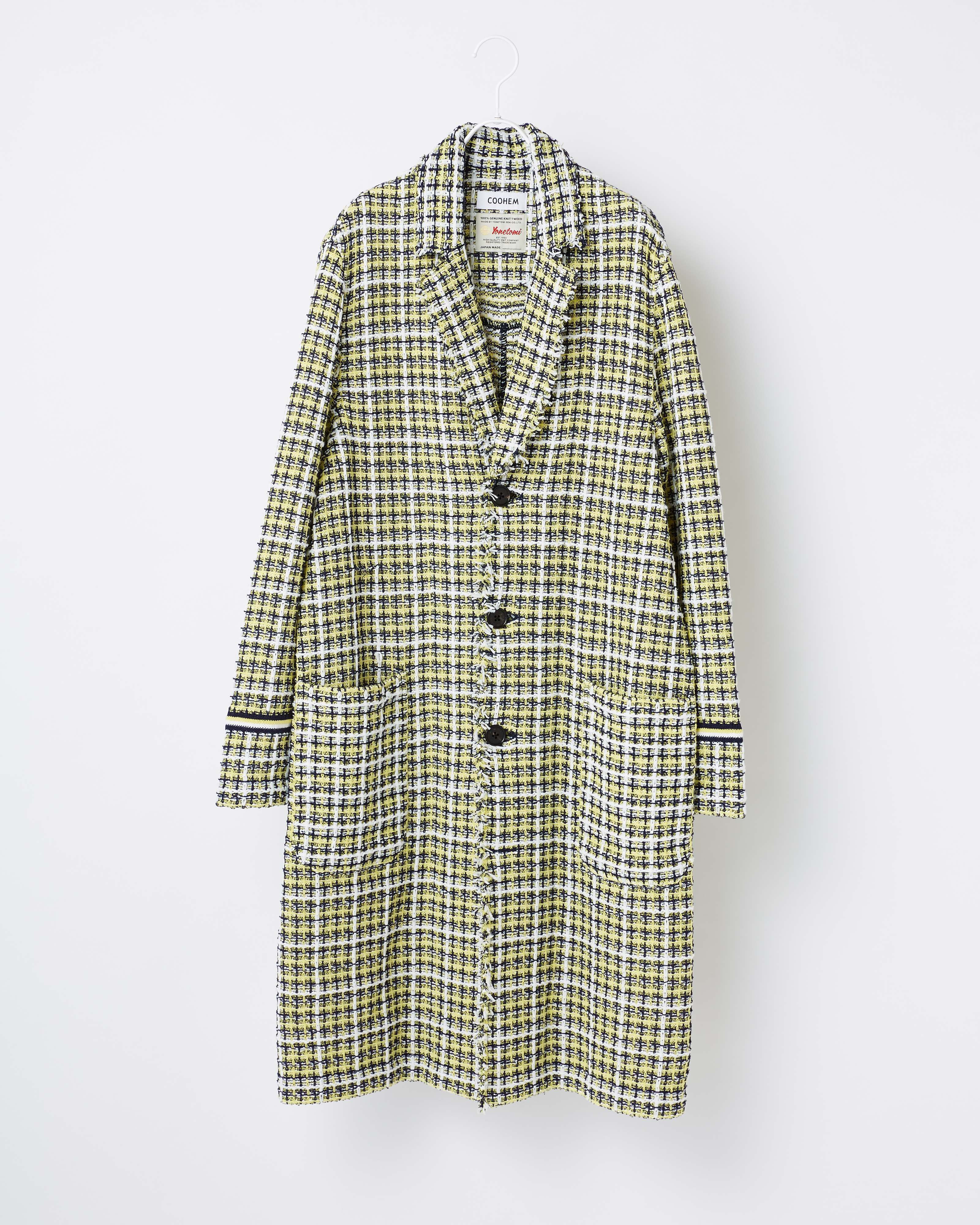 COOHEM SPRING TRICOLOR TWEED COAT