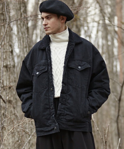 Iroquois 12oz ムラ糸1/3デニム BIGシルエットボアGジャン