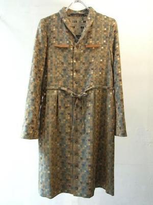 NAVY.WO エレファントジャカード釦あきワンピース