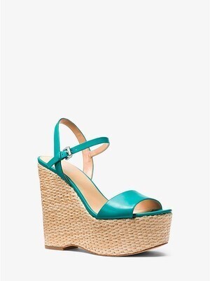 MICHAEL MICHAEL KORS Fisher Leather Wedge